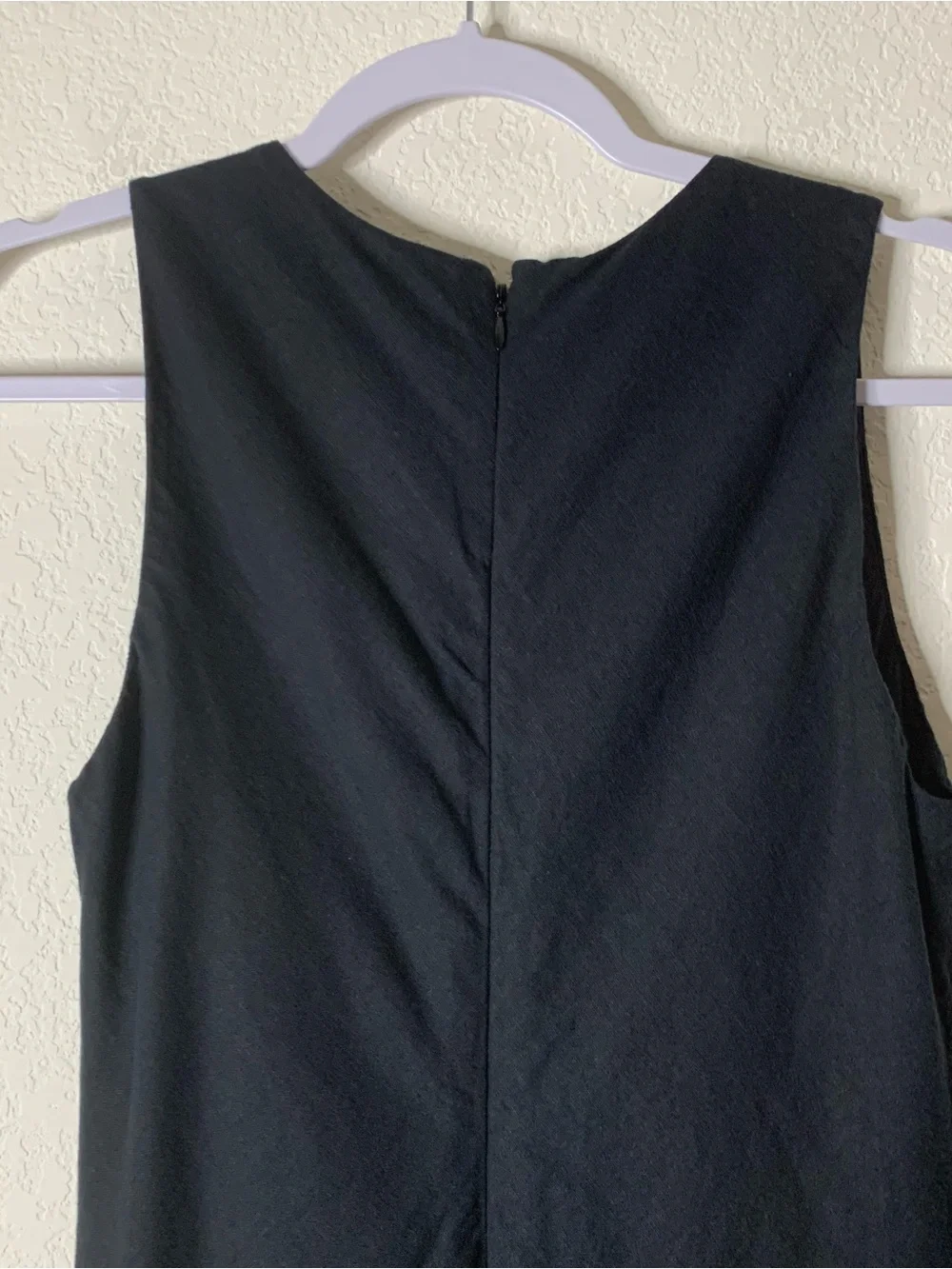 Abercrombie & fitch womens black High-Neck Linen-Blend Maxi Dress S
